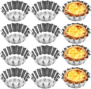 Set di stampi per muffin in acciaio inossidabile - 30 pezzi - forma mini - non aderente - 7 cm - per forni e occasioni speciali