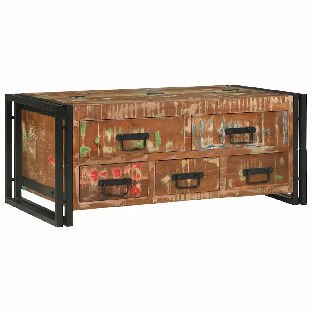 vidaXL Tavolino da salotto Marrone legno massello di riciclo