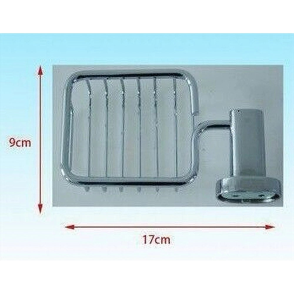 Trade Shop - Mensola Bagno Doccia Porta Sapone Saponetta Rettangolare Fissaggio A Muro 52430a -