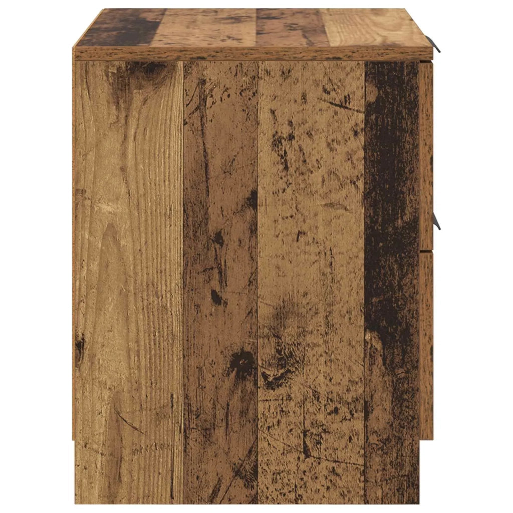 Armadio da Notte 2 pcs Legno vecchio 45 x 39 x 50cm