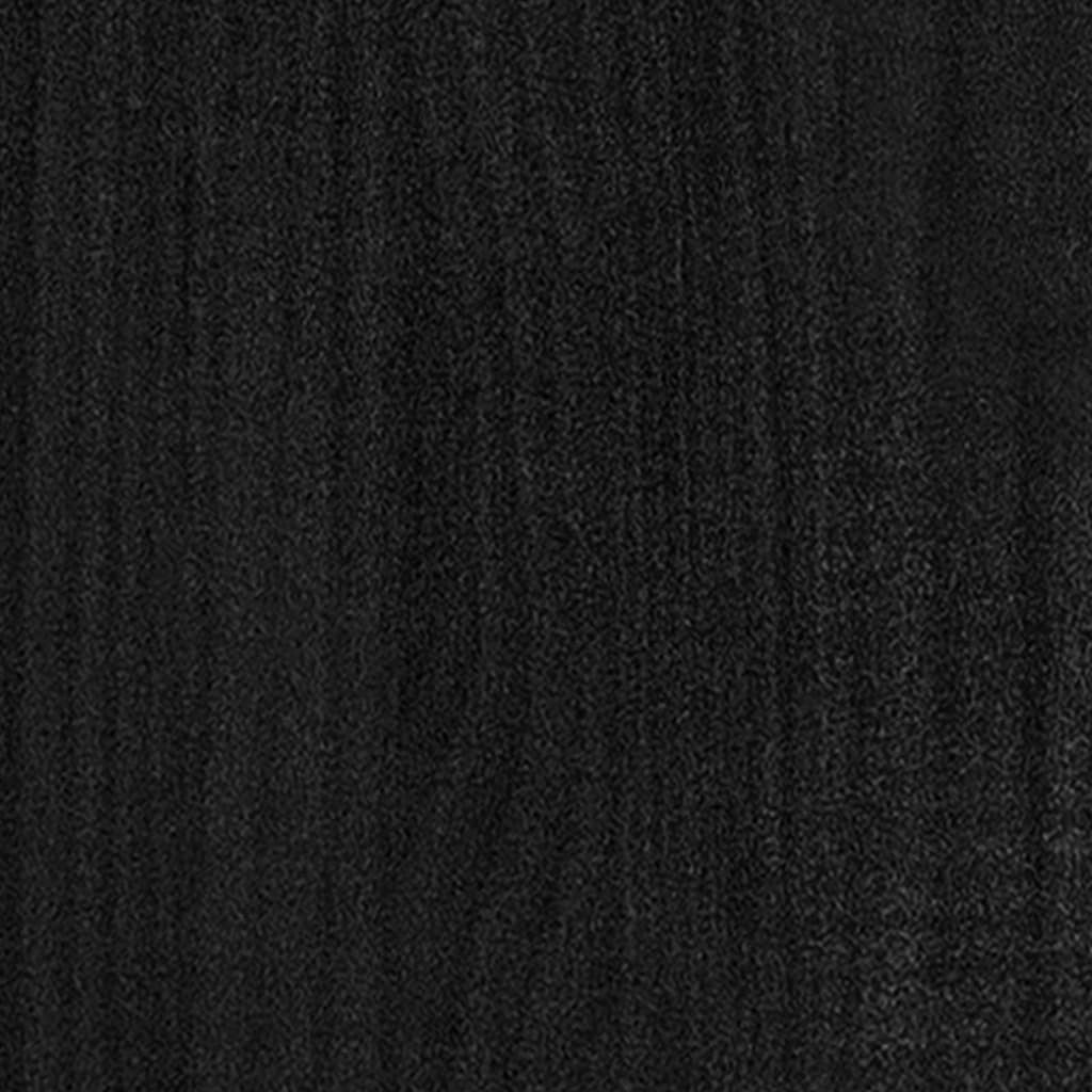 Fioriera rialzata per piante e fiori terrazza giardino 50 x 50 x 70 cm legno massello di pino nero 02_0037674