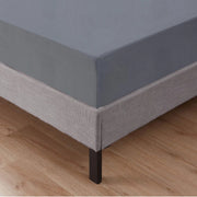 Lenzuolo Sotto Con Angoli Elastici 100% Puro Cotone  Grigio - Singolo