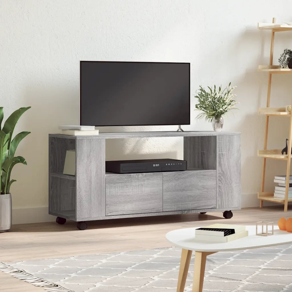 Mobile Porta TV-Mobile per TV-Credenza TV Grigio Sonoma 102x34,5x43 cm Legno Multistrato