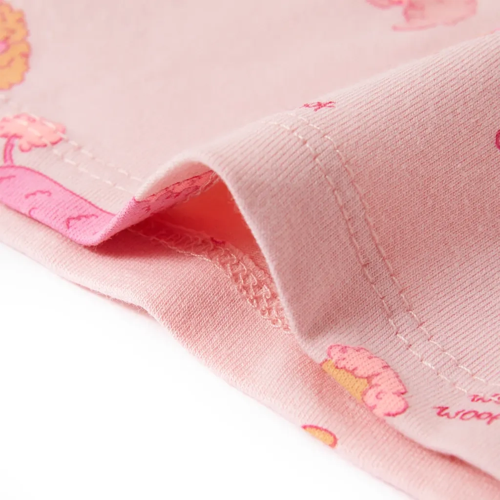 Pigiama da Bambina a Maniche Corte Rosa Chiaro 128 CFW5957010