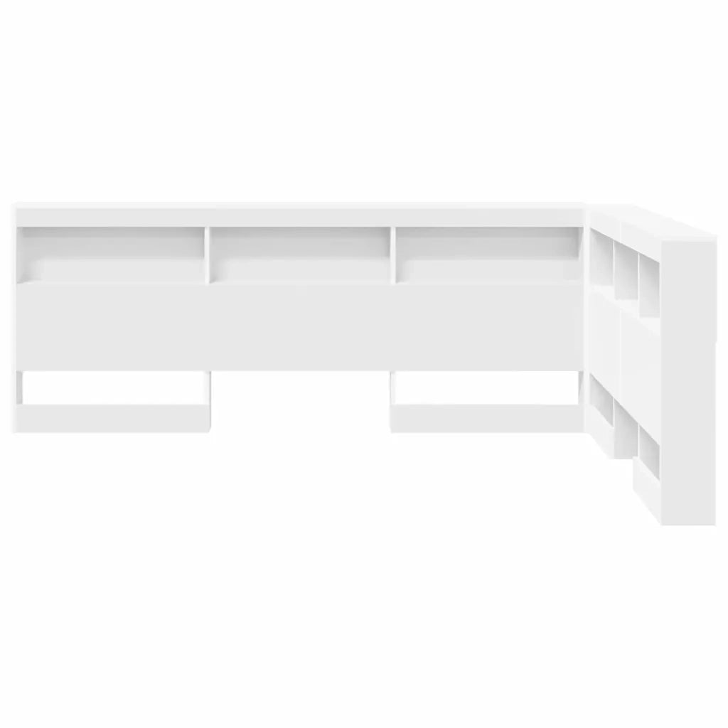vidaXL Testata contenitore Bianco 140 cm Legno multistrato