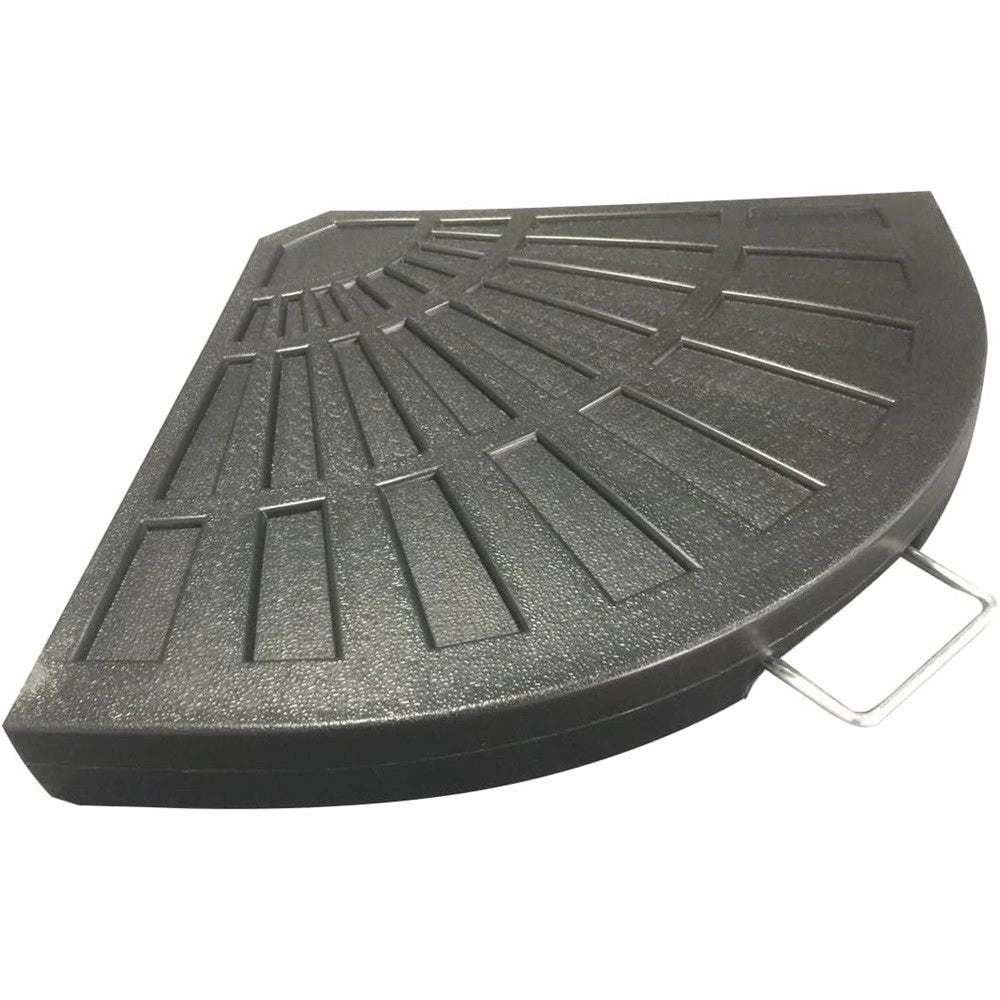 Trade Shop - Supporto Base Per Ombrellone Peso Piede D'appoggio Nero Con Maniglia Metallo 020702 -