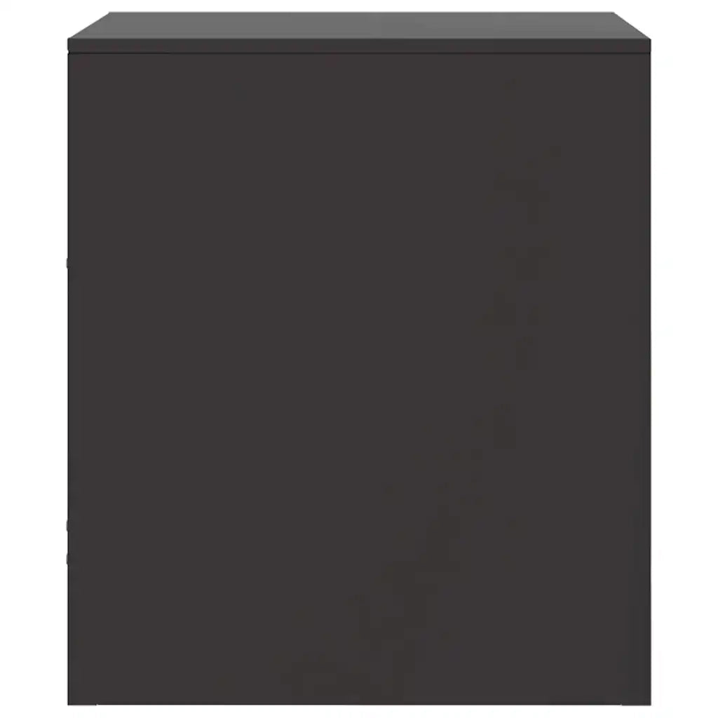 Comodino-Tavolino da notte Nero 34,5x39x44 cm in Acciaio 423150
