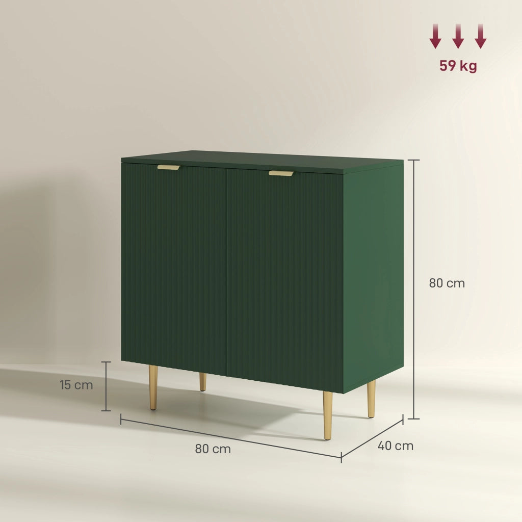 Buffet Cucina ¨C zephmum ¨C Verde Oliva Legno 80x40x80