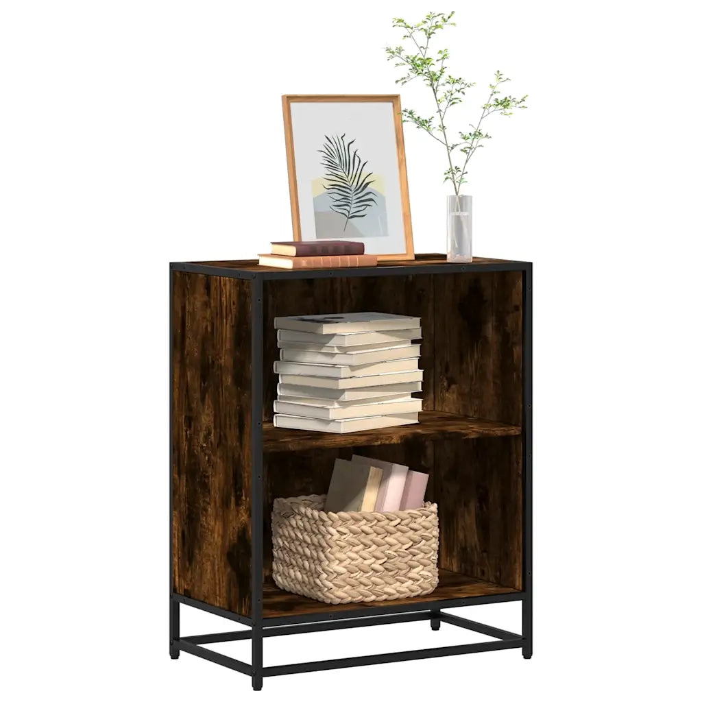 Libreria Rovere Fumo 60x35x76 cm in Legno Multistrato 849101