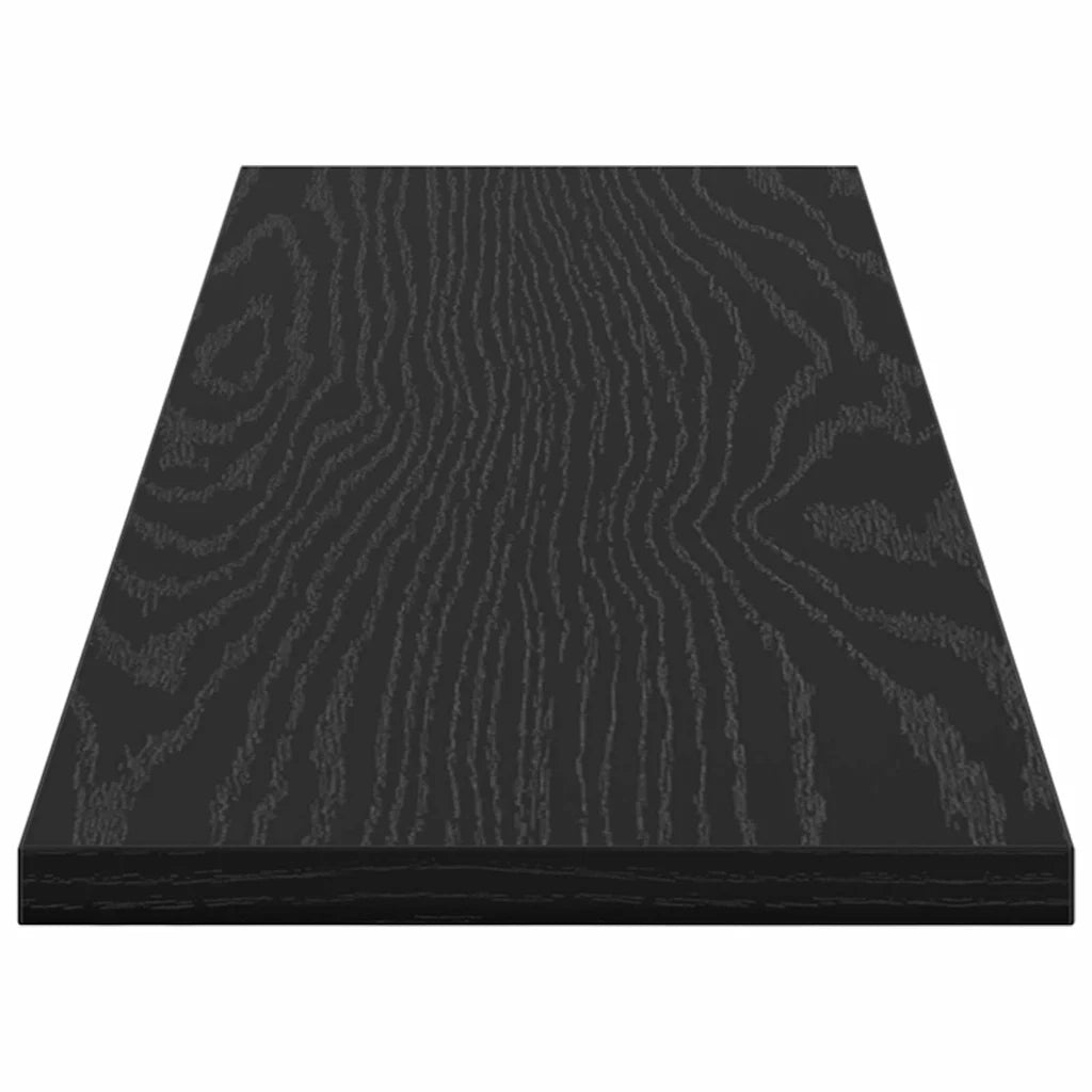 vidaXL Scaffale 4 pcs Nero 80 x 20 x 1.5 cm Legno multistrato