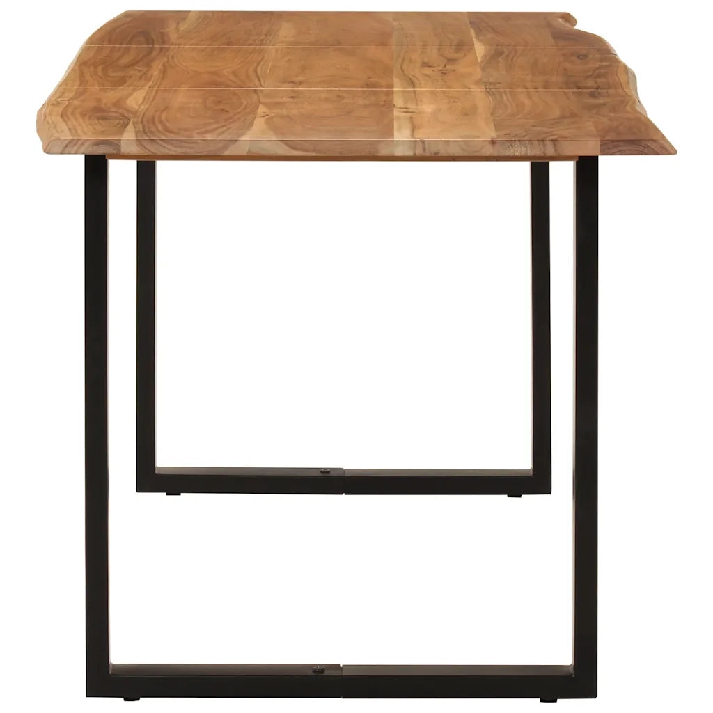 Tavolo da Pranzo 154x80x76 cm in Legno Massello di Acacia 286473
