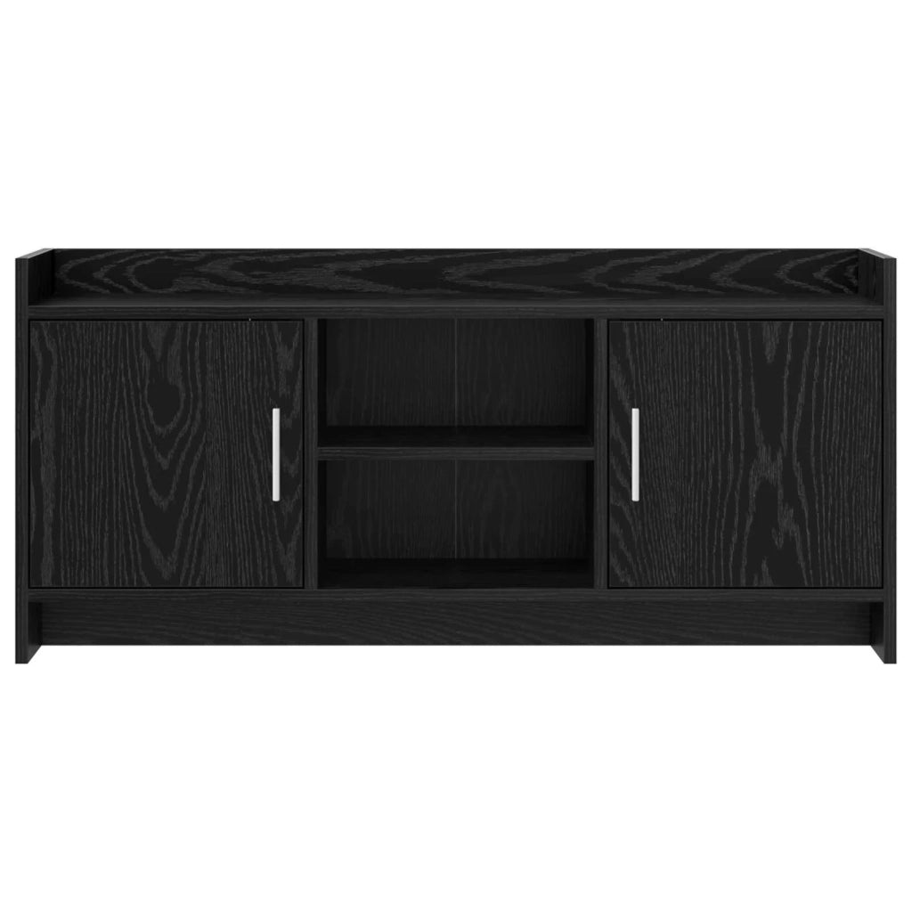 Mobile TV 102 x 33 x 47 cm Rovere Nero Legno ingegnerizzato 8011164