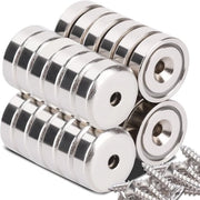 Magneetti a forma rotonda con foro - magneti neodymium - 24 pezzi