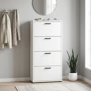Scarpiera 4 ante a ribalta in Legno Composito cm 75 3x33x151 8 - WILLIS