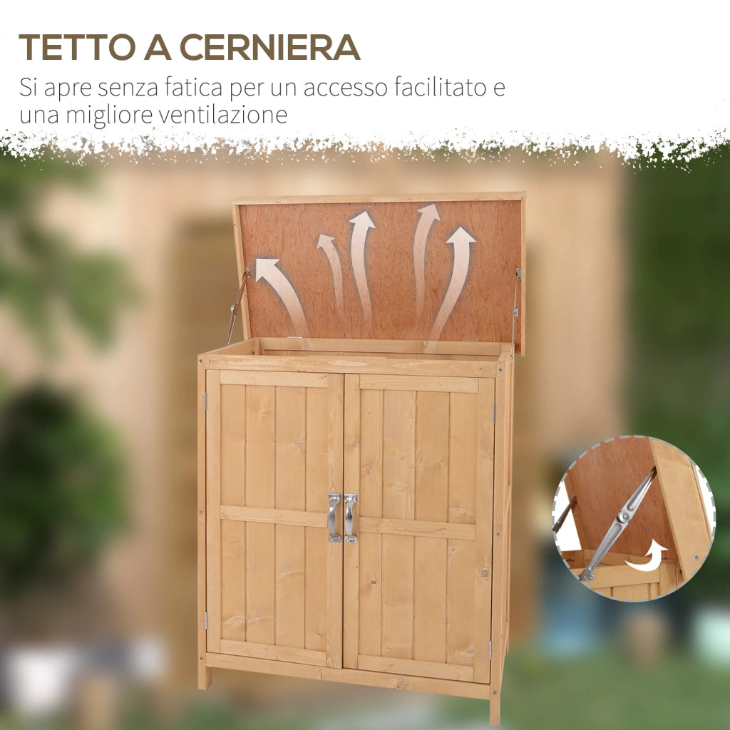 Casetta da Giardino in Legno ¨C zephmum ¨C 74x43x88 cm