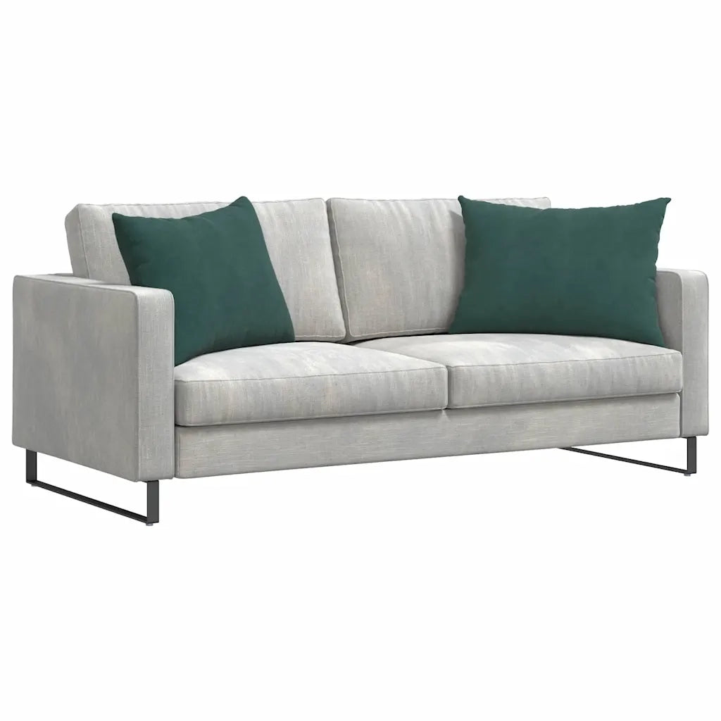 Cuscini da Divano 2 pz-Set di 2 Cuscini per Sofa Verde Scuro 70 x 50 cm Tessuto in Cords 249020