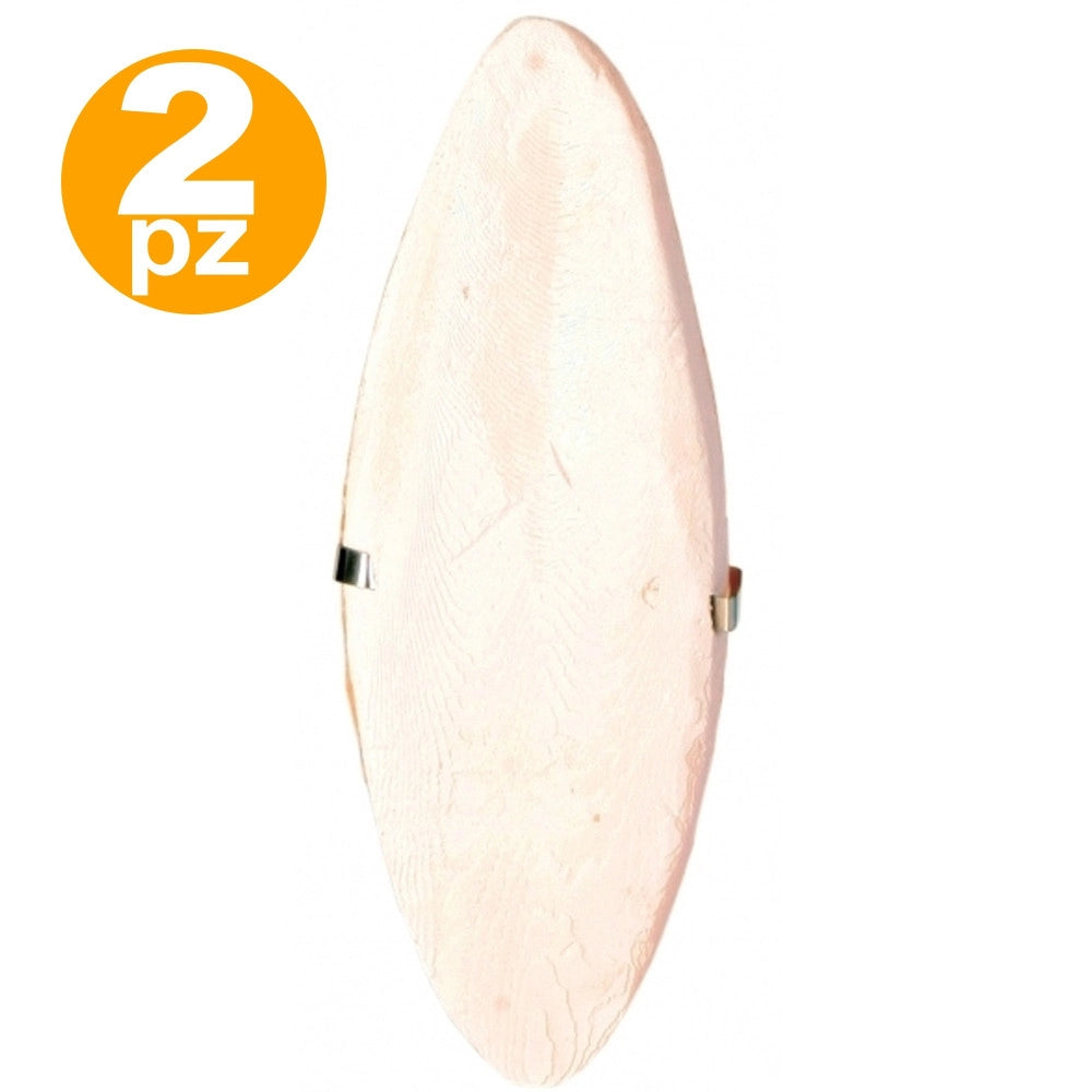 Trade Shop - 2 Ossi Osso Di Seppia Calcio Becco Ossa 100% Naturale Per Uccelli Volatili -