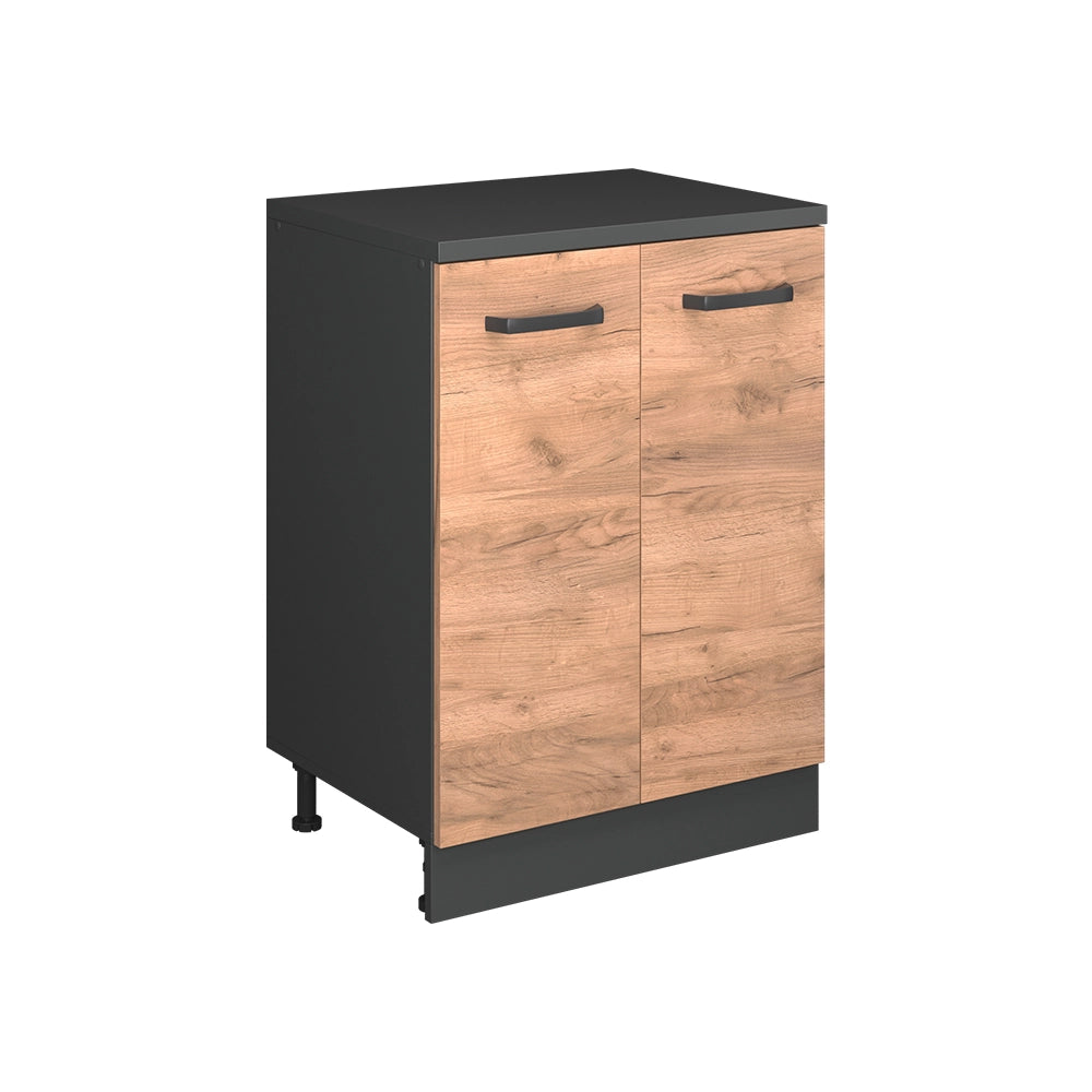 Mobile per mansarda Rion Rovere dorato/Antracite 60 x 83.8 cm senza inclinazione con 2 ante Vicco