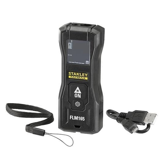 Stanley FMHT77165-0 FatMax Misuratore Laser 50 m precisione 1,5 mm batteria Li-Ion ricaricabile USB colore Nero