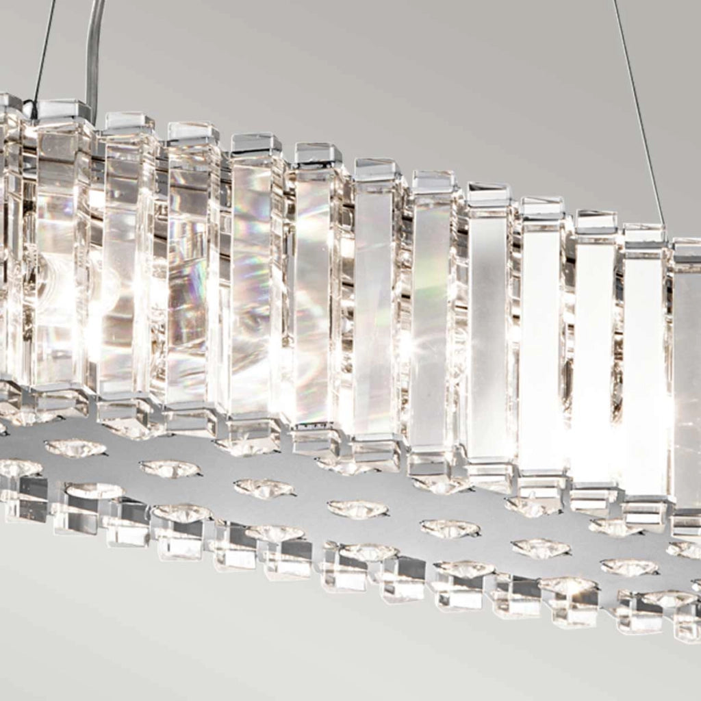 Lampadario cristallo cromato Crystal Skye 8xG9 Kichler
