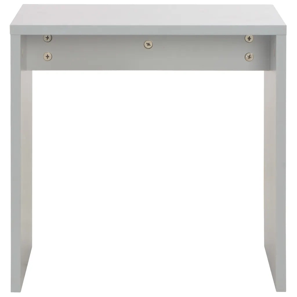 Tavolo da Trucco con Specchio e Sgabello Grigio 104x45x131 cm 283744