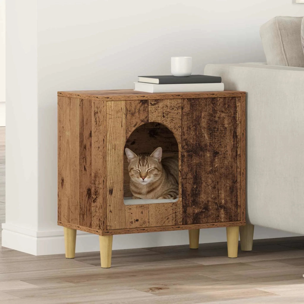 Casa per Gatti Legno vecchio 51 x 30 x 52 cm Legno multistrato CFW2383772