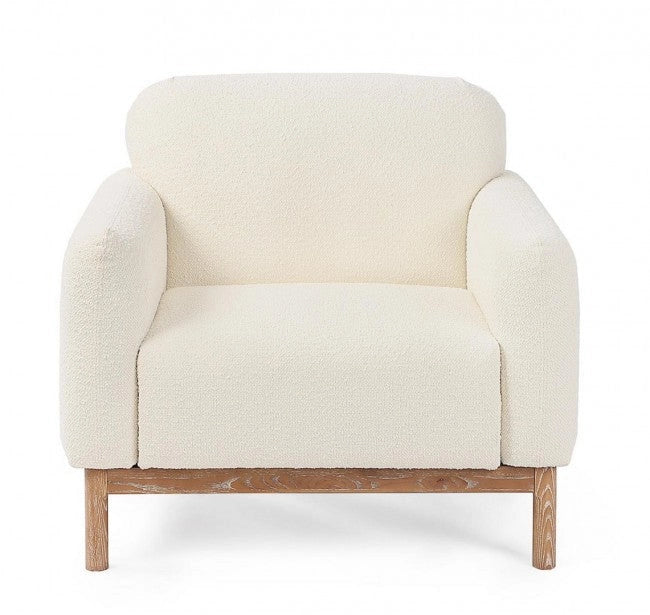 Poltrona 91x87x82h cm Detroit Naturale Bouclè