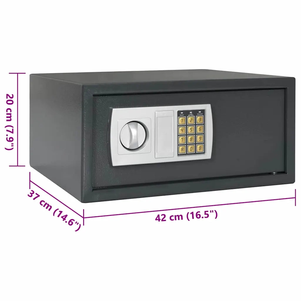 Cassetta di sicurezza digitale Grigio scuro 42 x 37 x 20 cm 42011317
