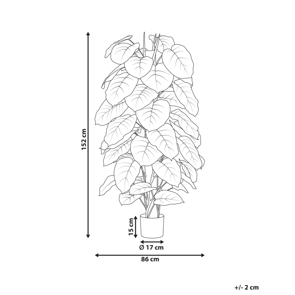 Pianta artificiale in vaso Materiale sintetico 122 cm Accessorio decorativo per interni