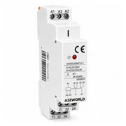 Relè Intermedio Modulare AC230V AC/DC24V, per Guida DIN, Indicatore LED, 1 Modulo, Contatti SPDT, per Automazione Quadri Elettrici (2X8A)