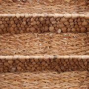 Cassa per utensili 4 cassetti contenitore per cucina 105 x 42 x 29 cm organizzatore per contenitori in legno naturale