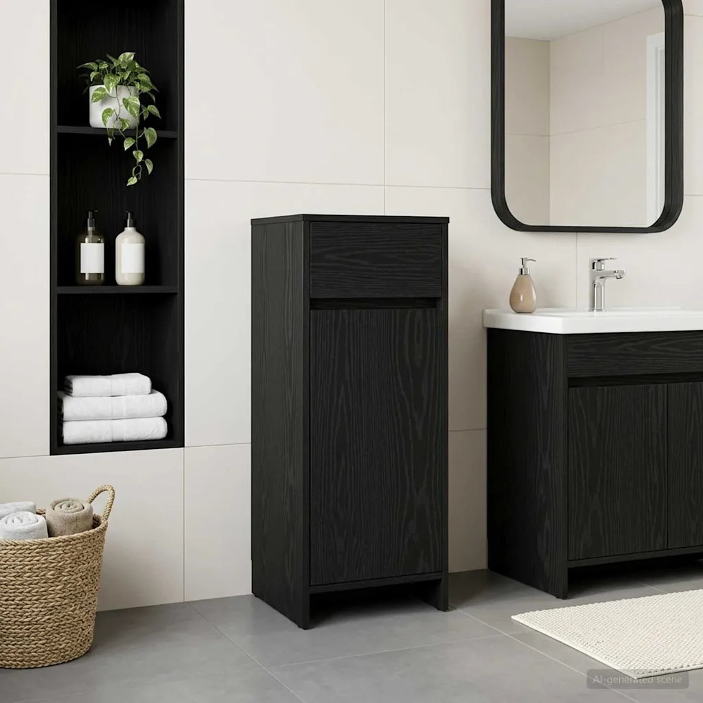Mobile da Bagno Rovere Nero 35 x 36,5 x 85 cm 890745