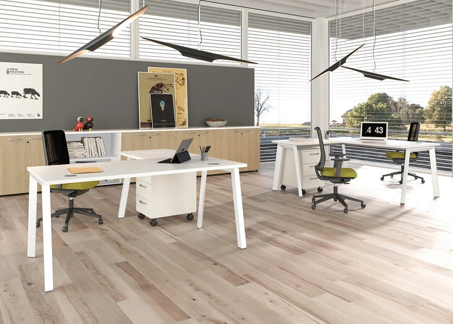 Allungo destro/sinistro per scrivania operativa in legno melaminico cm. 80x60x72,5h