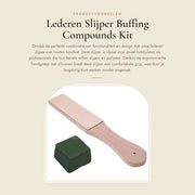 Slijter per pelle con manico in legno - set di lustrini - impugnatura ergonomico - antiscivolo - sostanze per lustrare - apertura ottimale - misuratore