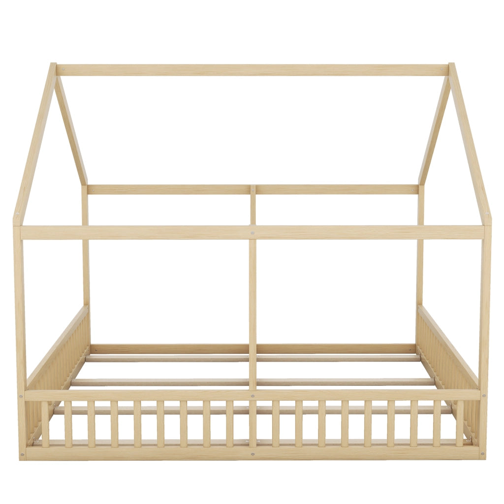 LETTO 2 in 1 90 x 200 cm Naturale in pino e MDF