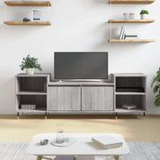Mobile TV Grigio Sonoma 160x35x55 cm in Legno Multistrato 831338