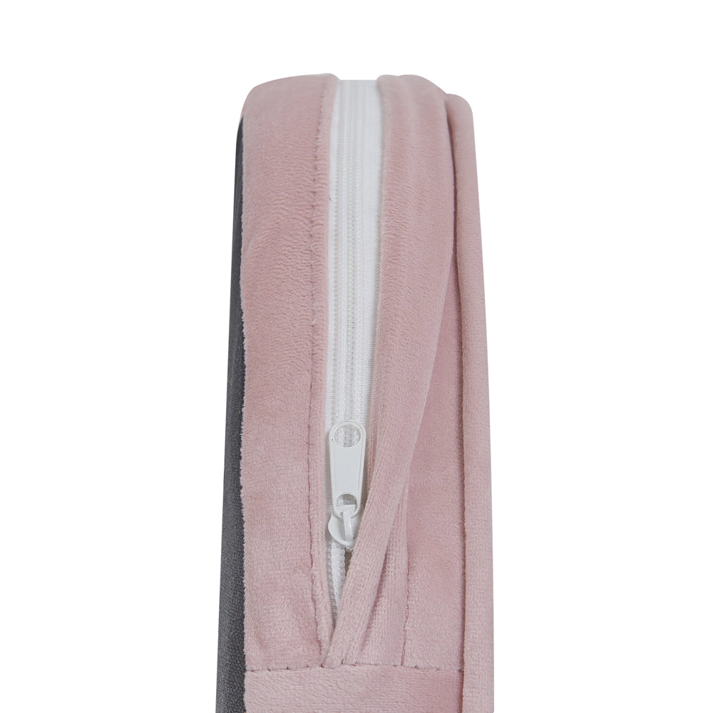 Poltrona Velluto Rosa Braccioli Incassati Gambe In Legno Retrò