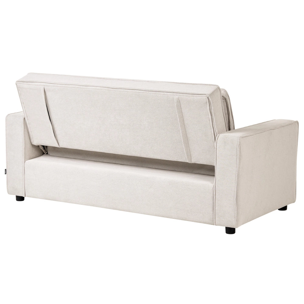 Divano letto in tessuto bianco sporco funzione letto pieghevole Divano minimalista