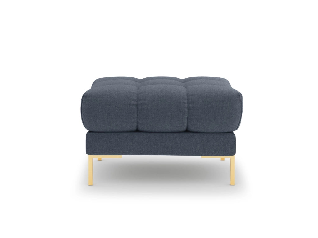 Cosmopolitan Design - Pouf "Bali" in tessuto strutturato blu scuro 
