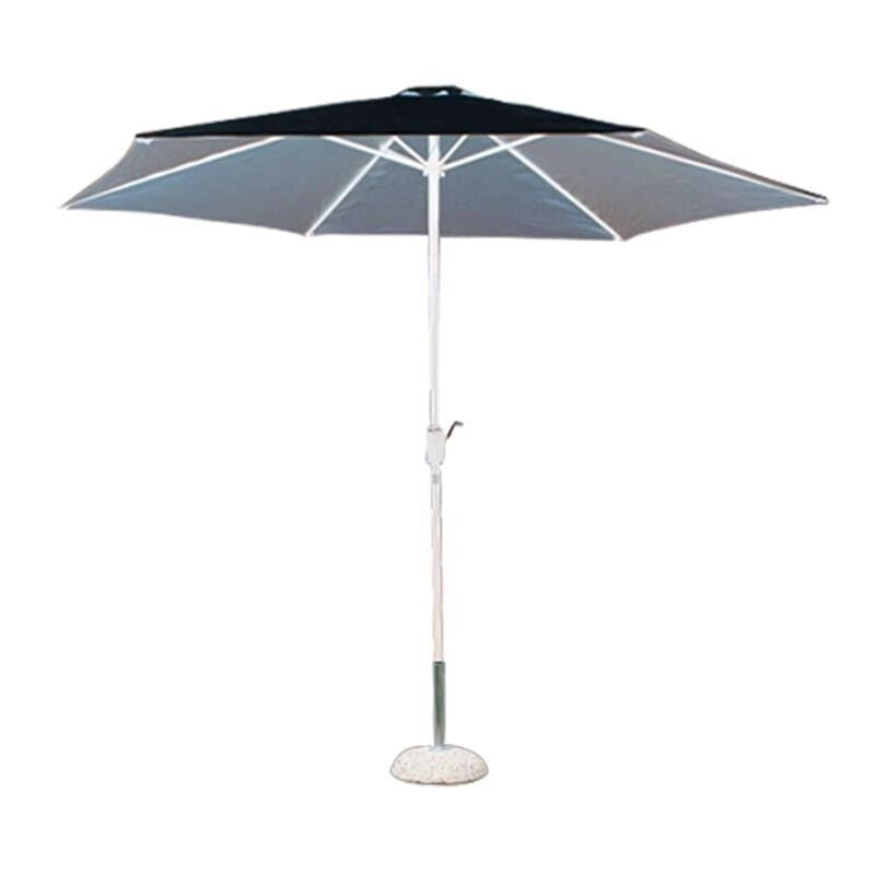 OMBRELLONE POLY ECO TONDO IN COLORE GRIGIO DA 3 METRI GRIGIO