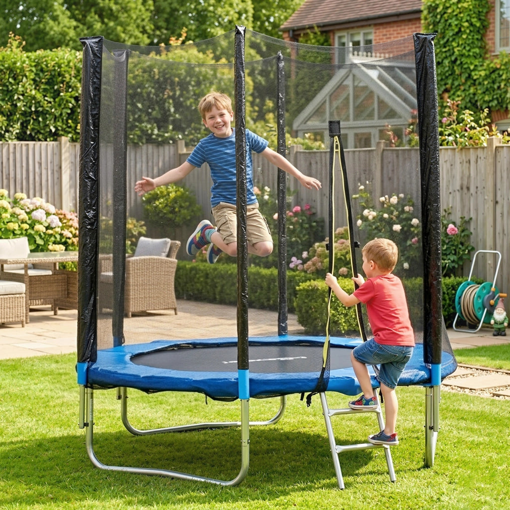 Trampolino da Giardino con Rete di Sicurezza ¨C zephmum ¨C ?180 cm
