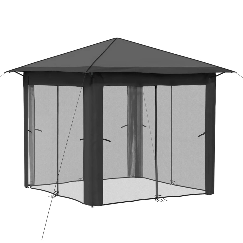 Gazebo con 4 Pareti 2,6 x 2,6 m Grigio chiaro e Antracite 42036806