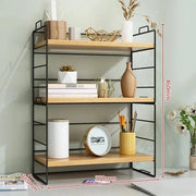 Organizzatore per scrivania - Design moderno - Display libero - Rettifica per erba - Compartimenti per ufficio e scuola - 3 livelli - Nero/bianco - Modello 3-laags - Code prodotto - Compatto e multifunzionale