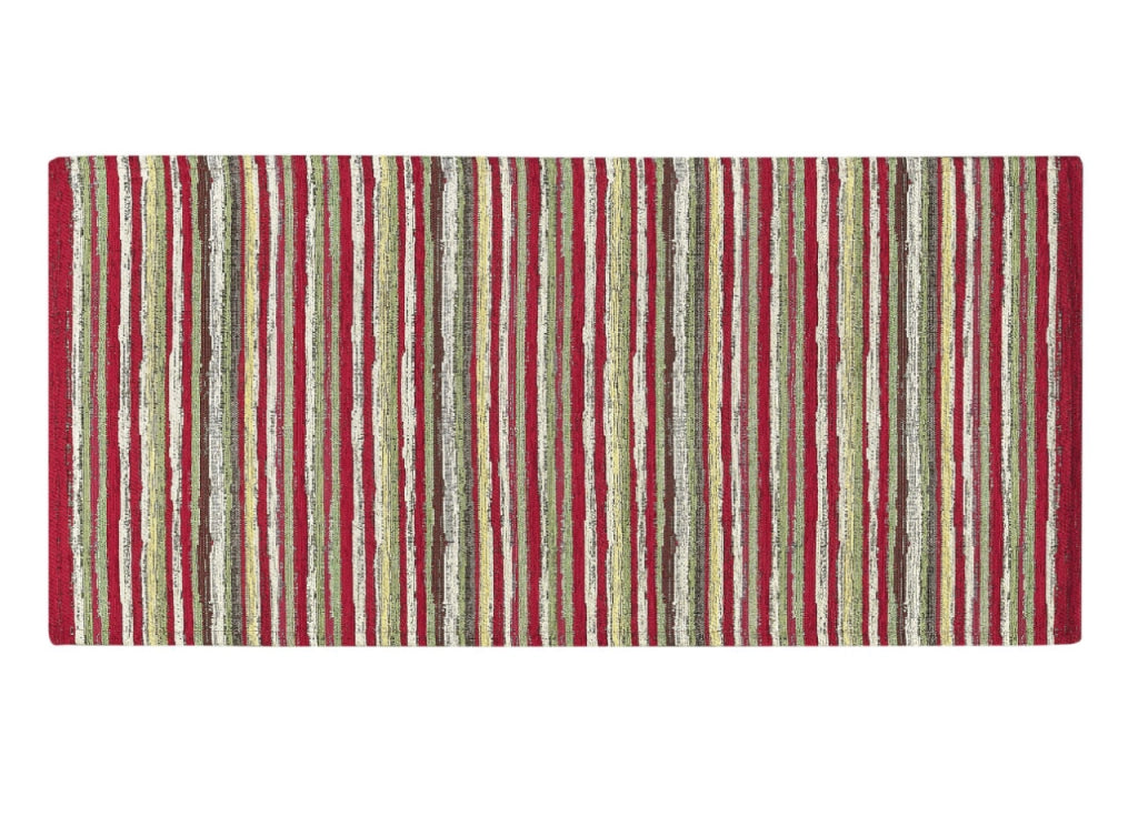 Tappeto Passatoia Cucina Corsia Retro Antiscivolo Disegno Laos By Suardi - 55x280 - Rosso