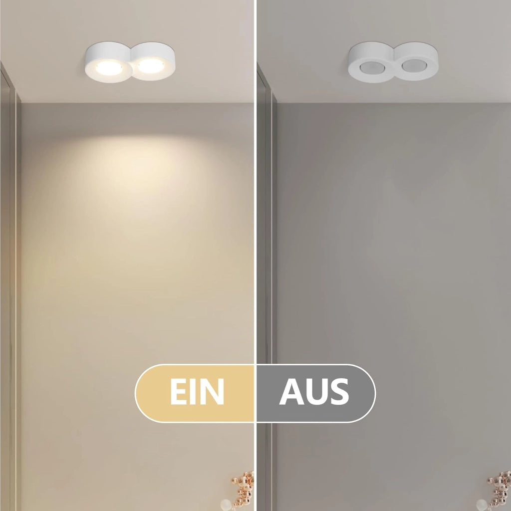 ZMH Lampada da soffitto faretto GU10 bianco moderno per cucina soggiorno