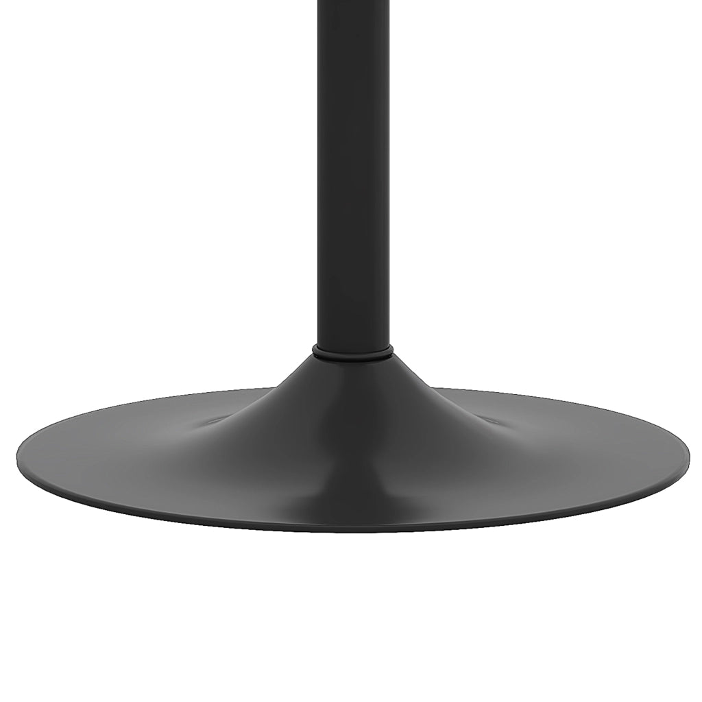 Sgabello da bar set da 2 girevole 360° e regolabile in altezza con seduta imbottita in tessuto tecnico marrone e nero