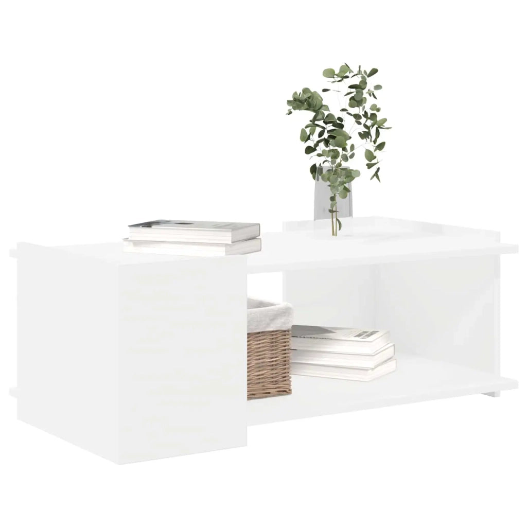 Tavolino da salotto Bianco 90 x 50 x 33 cm Legno ingegnerizzato 8000994
