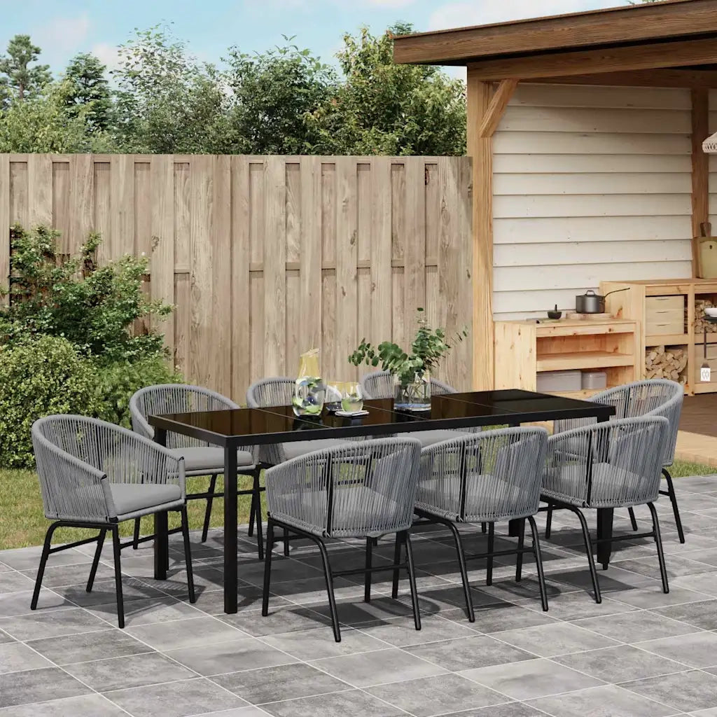 Set da Pranzo per Giardino 9 pcs Antracite 3379365