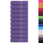 vidaXL Asciugamani 10 pz Viola 50x100 cm 360 g/m² 100% Cotone