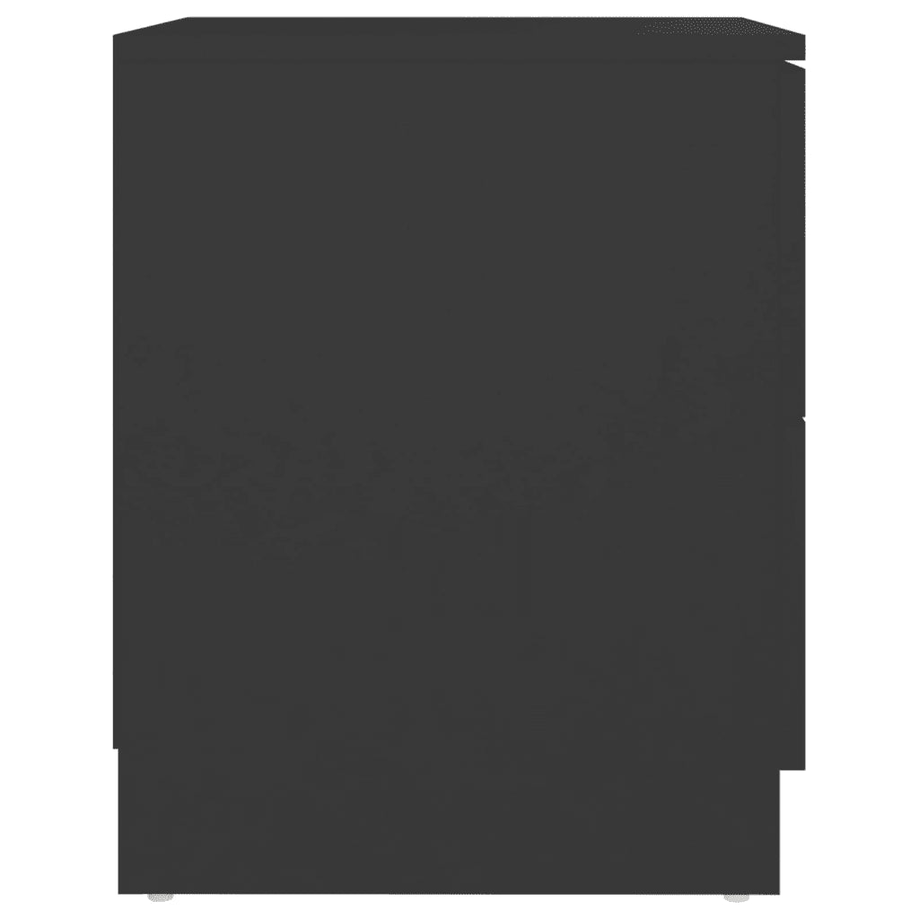 Comodini 2 pz-Set di 2 Tavolino da notte Neri 40x40x50 cm in Legno Multistrato 926990